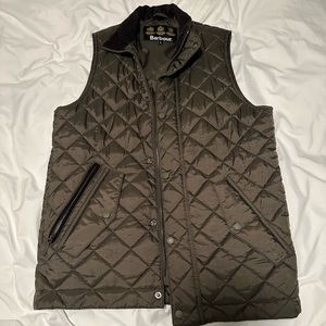 Barbour dark green vest